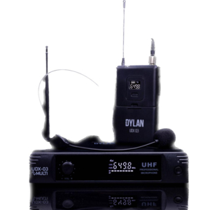 Microfone S/Fio Dylan UDX-03 Black 30 Canais UHF