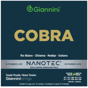 Encordoamento Giannini Viola GESVNP PN Níquel Nanotec