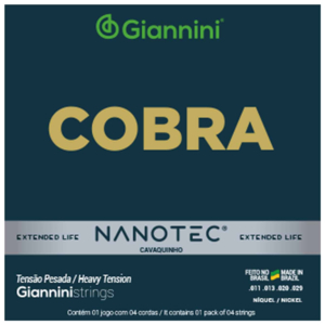 Encordoamento Giannini Cavaco GESCP PN Nanotec Cobra C/ Bolinha