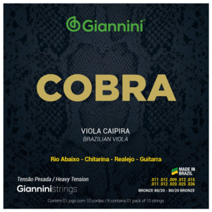 Encordoamento Giannini Viola CV82H Bronze 80/20 Rio Abaixo