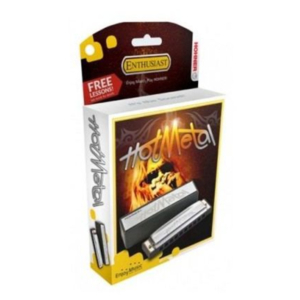 Gaita Hohner Hot Metal A 20V ABS Preto