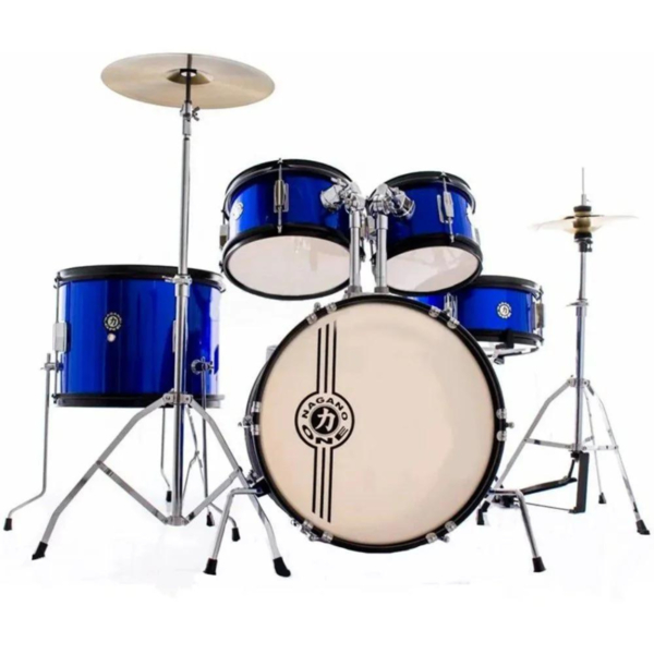 Bateria Nagano One JBJ1049 Azul Junior Completa 5 Peças