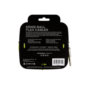 Cabo Instrumento Ernie Ball Flex 20 PO6419 6,09M R/R Green