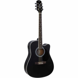 Violão Giannini GDC-1 CEQ SBK Eletroacustico Folk Satin Black