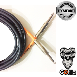 Cabo Instrumento Tecniforte GO15NIHD 15FT 4,57m Gorilla Reto/Reto