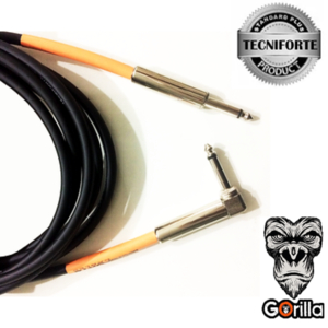 Cabo Instrumento Tecniforte GO 20 LNI 20FT 6,1m Gorilla Reto/Angulado