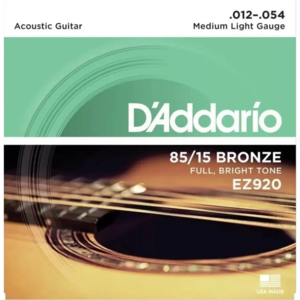 Encordoamento DAddario Violão EZ 920 Bronze .012