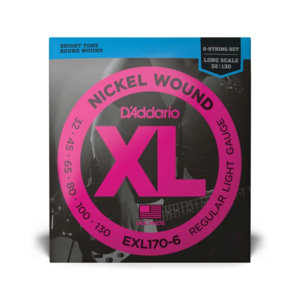 Encordoamento Daddario Baixo EXL 170-6 XL Nickel Round Wound 6 Cordas