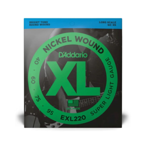 Encordoamento Baixo Daddario EXL 220 XL Nickel Round 4 Cordas