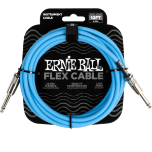 Cabo Instrumento Ernie Ball Flex 10 P06412 3,04 M R/R Blue