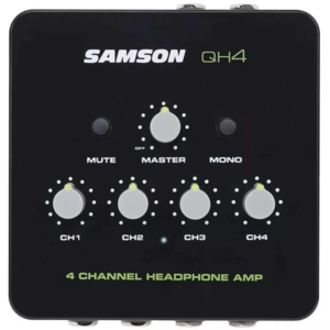 Amplificador de Fone de Ouvido Samson QH-4 4 Canais