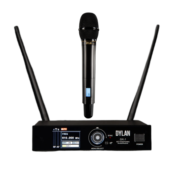 Sistema Sem Fio Dylan GX-1 Mão UHF True Diversity