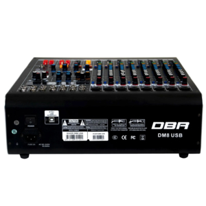 Mesa de Som DBR DM8 USB Interface USB/PC/Bluetooth/FX