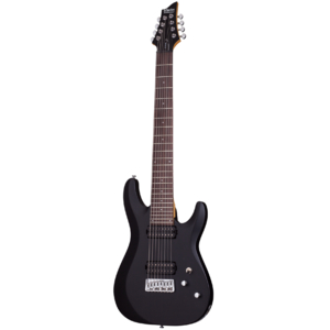 Guitarra Schecter C-8 Deluxe Satin Black SBK 8 cordas #440 