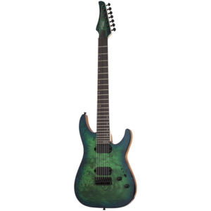 Guitarra Schecter C-7 Pro Aqua Burst 7 Cordas #3638