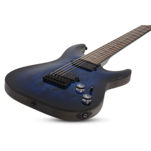 Guitarra Schecter Omen Elite-7 See Thru Blue Burst 7C #2458