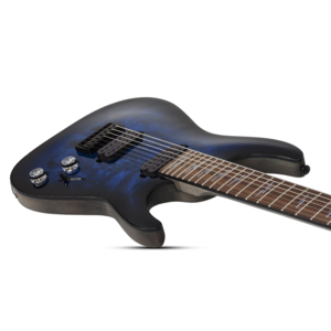 Guitarra Schecter Omen Elite-7 See Thru Blue Burst 7C #2458