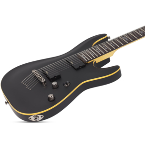 Guitarra Schecter Demon-7 Aged Black Satin ABKS 7C #3662 