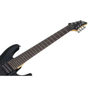 Guitarra Schecter C-7 Deluxe Satin Black 7 Cordas #437