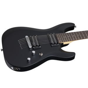 Guitarra Schecter C-7 Deluxe Satin Black 7 Cordas #437