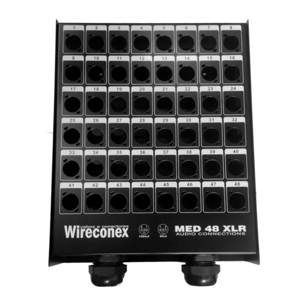 Medusa Wireconex 48 Vias MED02 48 2S Sem Conectores 2 Furos