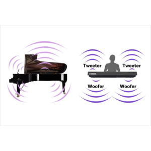 Piano Digital Yamaha P-125AB 88 Teclas Com Fonte e Pedal