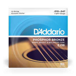 Encordoamento Violão Daddario EJ38 12 Cordas Phospor Bronze