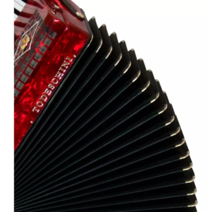 Acordeon Todeschini YW827 Vermelho 120 Baixos 41 Teclas 7 Registros