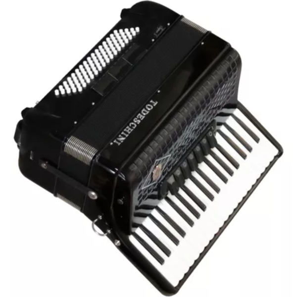 Acordeon Todeschini YW870 Preto 80 Baixos 37 Teclas