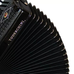 Acordeon Todeschini YW870 Preto 80 Baixos 37 Teclas