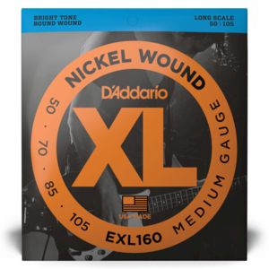 Encordoamento Daddario Baixo EXL160 Nickel Wound 4 Cordas