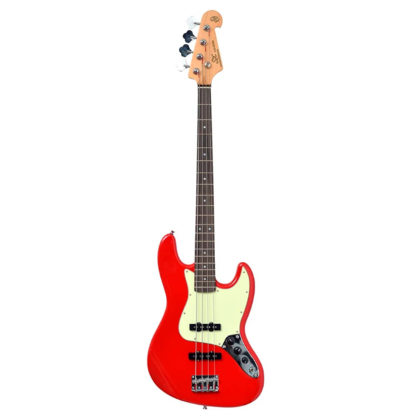 Contrabaixo SX Sjb 62+ 4C Jazz Bass Fiesta Red Com Bag