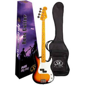 Contrabaixo SX Spb 57+ 4C Precision Bass Sunburst com Bag