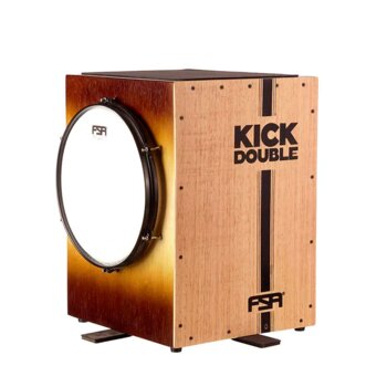 Cajon FSA Kickbox Double FKB03 Sunburst C/Captação Dupla