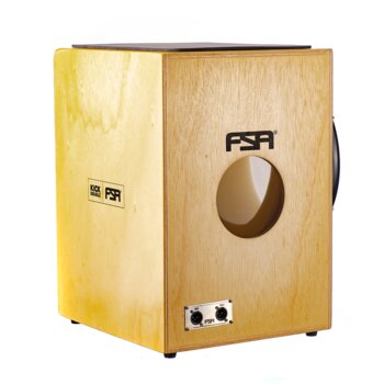 Cajon FSA KickBox Double FKB02 Natural C/Captação Dupla