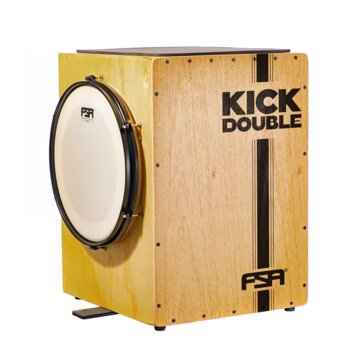 Cajon FSA KickBox Double FKB02 Natural C/Captação Dupla