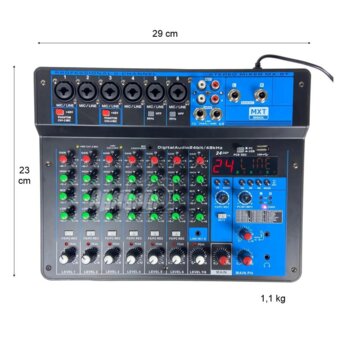 Mesa De Sim MXT MX-8T BT/USB/Efeito/MP3/Interface