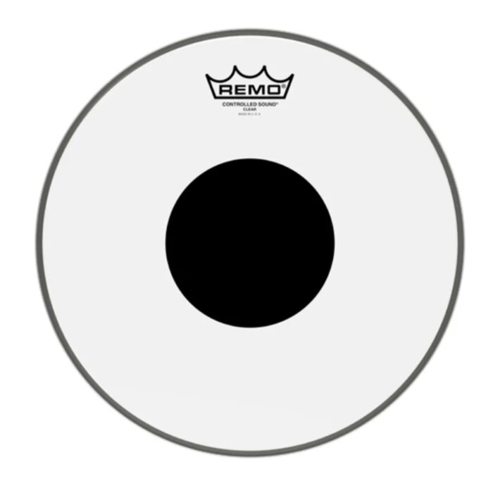 Pele Tom Remo Controlled Sound 12 CS-0312 10 Clear Bola Preta
