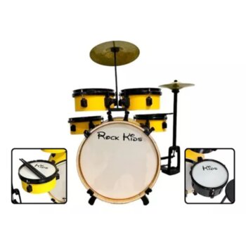 Bateria RMV Infantil Rock Kids Amarelo PBNK14014
