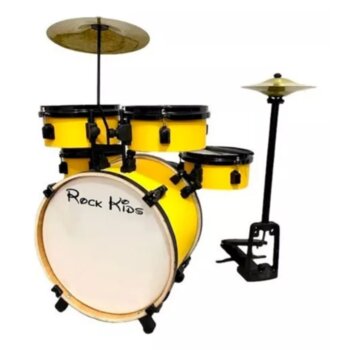 Bateria RMV Infantil Rock Kids Amarelo PBNK14014