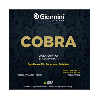 Encordoamento Giannini de Viola GESVNL Níquel Tensão Leve