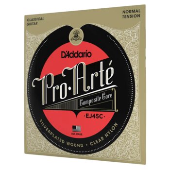 Encordoamento Daddario Violão EJ45C Composto Tensão Média