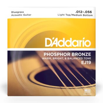 Encordoamento Daddario Violão EJ19 Phosphor Bronze .012-056
