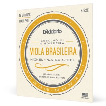 Encordoamento Viola DAddario EJ 82 C Cebolão MI/ Boiadeira