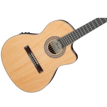 Violão Ibanez GA34STCE NT Elétrico Flat Nylon Tampo Sólido