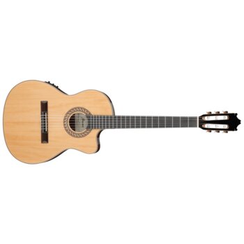 Violão Ibanez GA34STCE NT Elétrico Flat Nylon Tampo Sólido