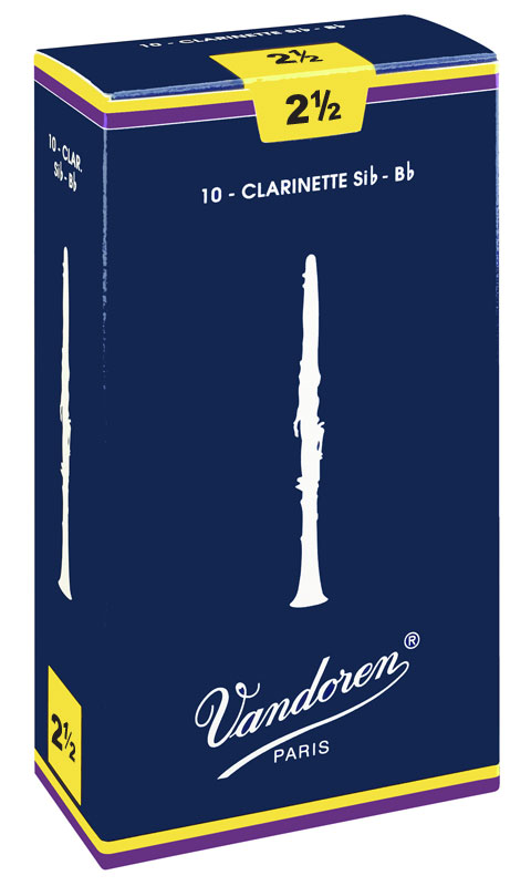 Palheta Vandoren Tradicional Clarinete CR 1025 Nº 2,5